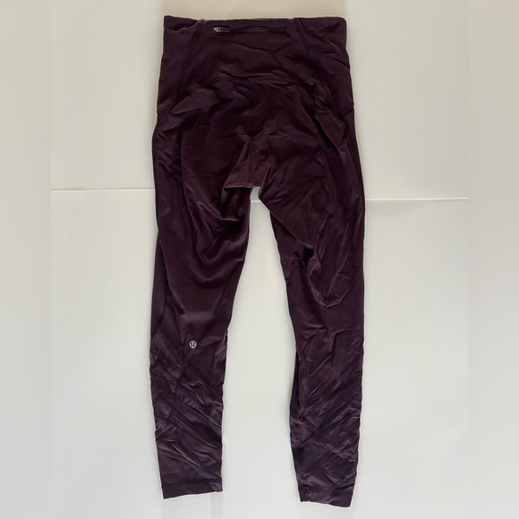 Lululemon Motionful 7/8 Tight Black Cherry Women’s Leggings Size 6 - Picture 6 of 10